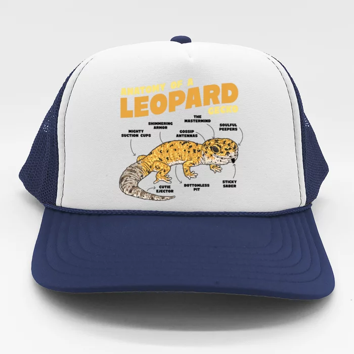 Leopard Gecko Anatomy Trucker Hat