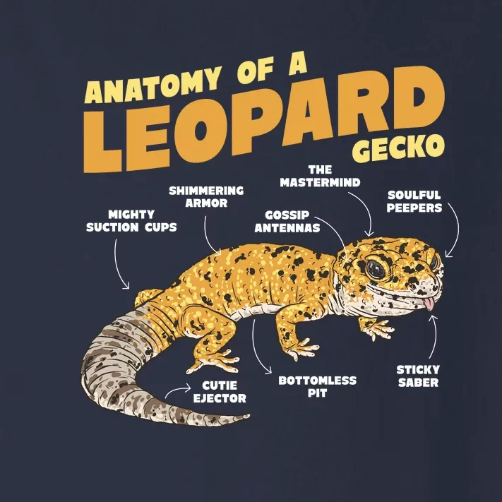 Leopard Gecko Anatomy Toddler Long Sleeve Shirt