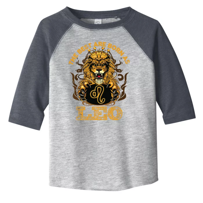 Lion Graphic Art July August Birthday Design Leo Zodiac Sign Toddler Fine Jersey T-Shirt