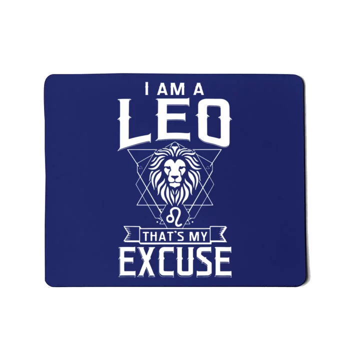 Lion Graphic Art July August Birthday Gifts Leo Zodiac Sign Mousepad