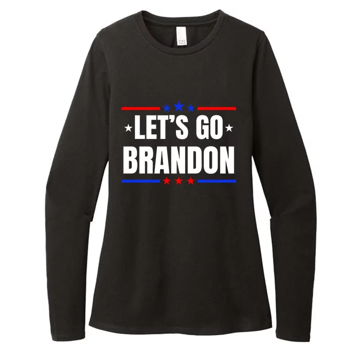 Lets Go Brandon Machado Stars And Strips LGB Womens CVC Long Sleeve Shirt