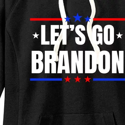 Lets Go Brandon Machado Stars And Strips LGB Women's Fleece Hoodie