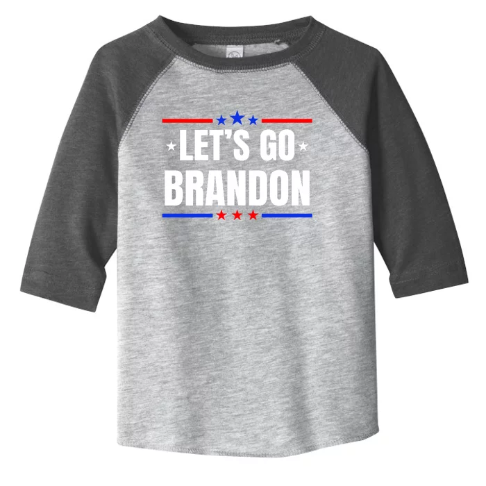 Lets Go Brandon Machado Stars And Strips LGB Toddler Fine Jersey T-Shirt