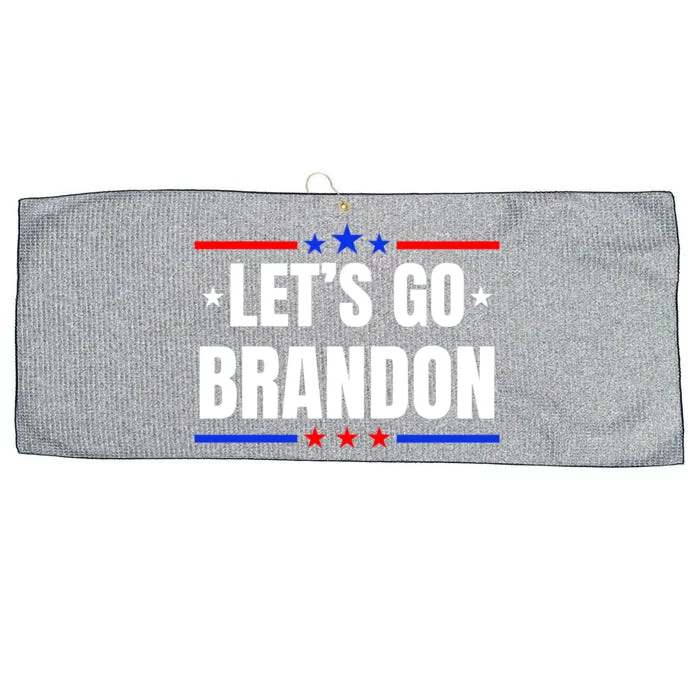 Lets Go Brandon Machado Stars And Strips LGB Large Microfiber Waffle Golf Towel