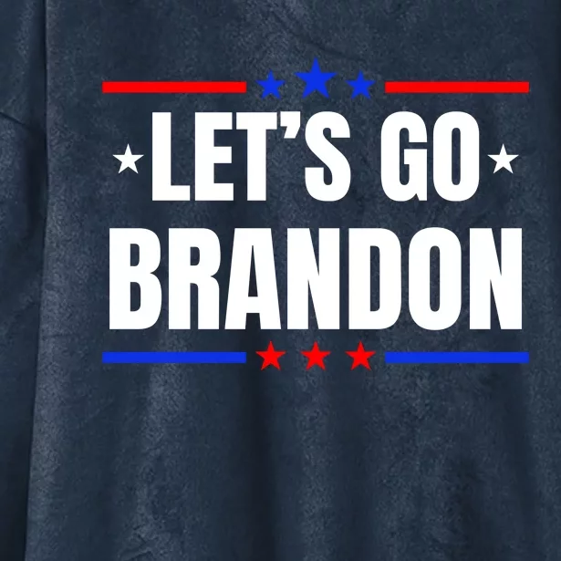 Lets Go Brandon Machado Stars And Strips LGB Hooded Wearable Blanket