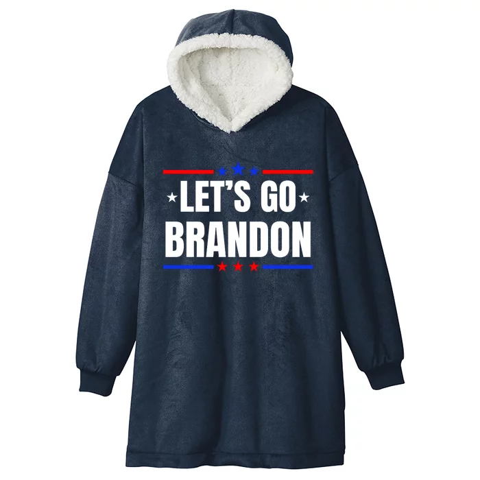 Lets Go Brandon Machado Stars And Strips LGB Hooded Wearable Blanket