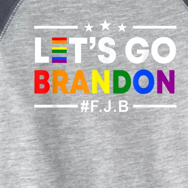 Let's Go Branson Brandon Conservative US Flag Gay Pride LGBT Toddler Fine Jersey T-Shirt