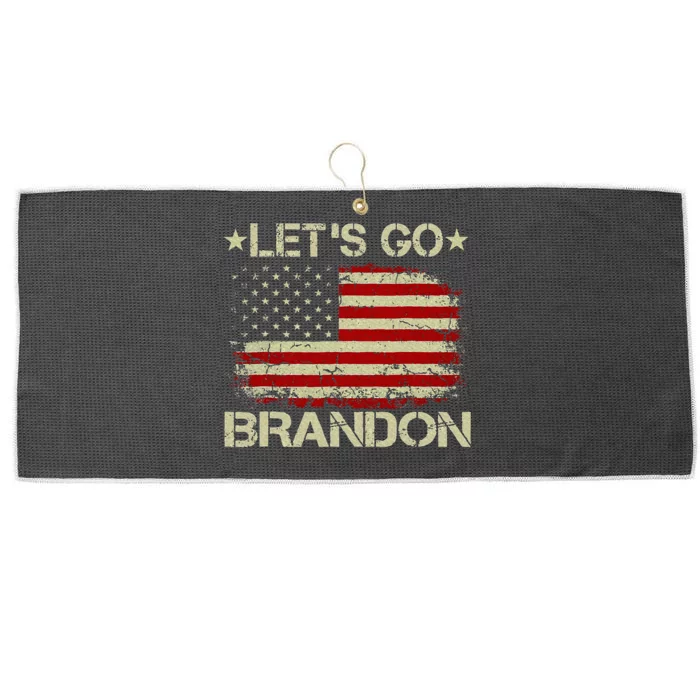 Lets Go Brandon Lets Go Brandon Large Microfiber Waffle Golf Towel