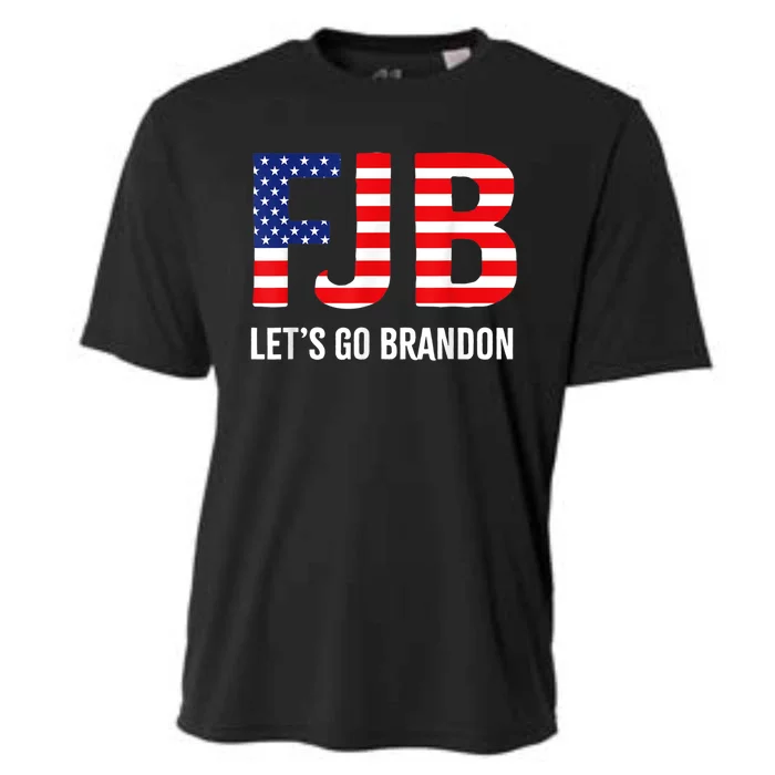 Let’s Go Brandon Conservative US Flag Gift Cooling Performance Crew T-Shirt