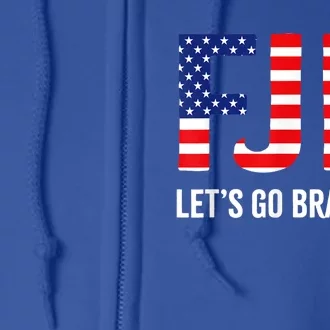 Let’s Go Brandon Conservative US Flag Gift Full Zip Hoodie