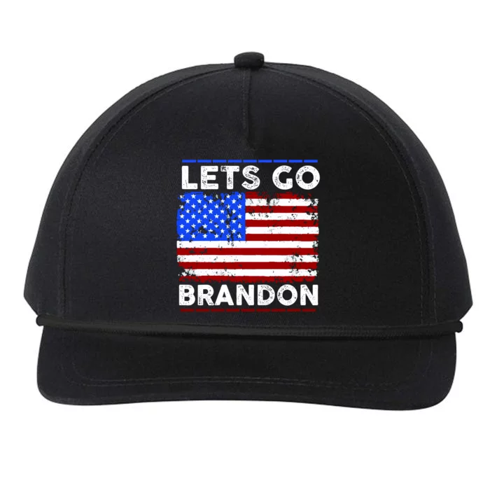 Lets Go Brandon USA Flag LGB United States Snapback Five-Panel Rope Hat