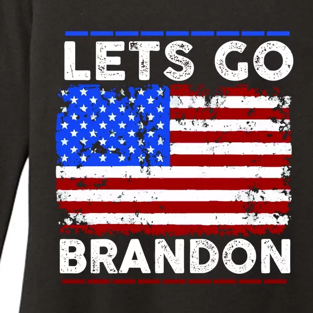 Lets Go Brandon USA Flag LGB United States Womens CVC Long Sleeve Shirt