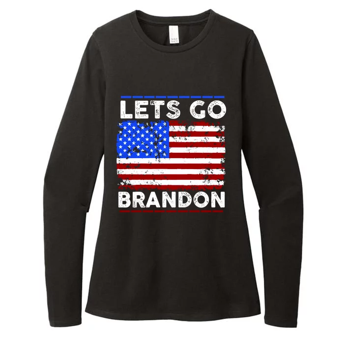 Lets Go Brandon USA Flag LGB United States Womens CVC Long Sleeve Shirt