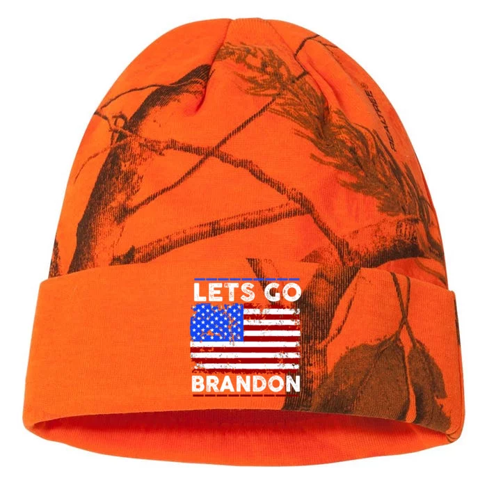 Lets Go Brandon USA Flag LGB United States Kati - 12in Camo Beanie