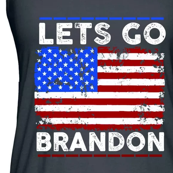 Lets Go Brandon USA Flag LGB United States Ladies Essential Flowy Tank