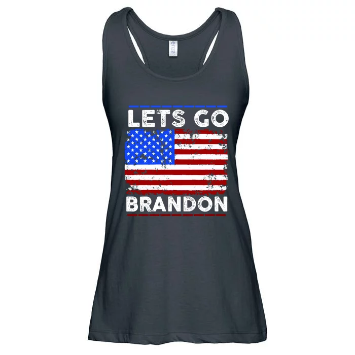 Lets Go Brandon USA Flag LGB United States Ladies Essential Flowy Tank