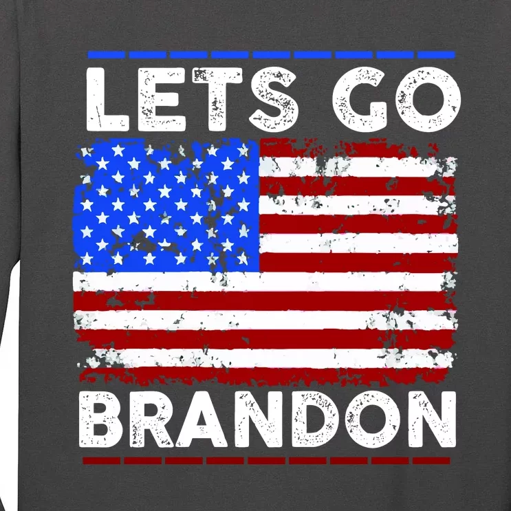 Lets Go Brandon USA Flag LGB United States Tall Long Sleeve T-Shirt