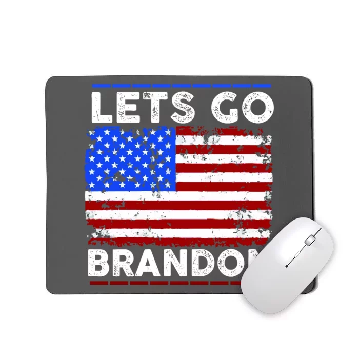 Lets Go Brandon USA Flag LGB United States Mousepad