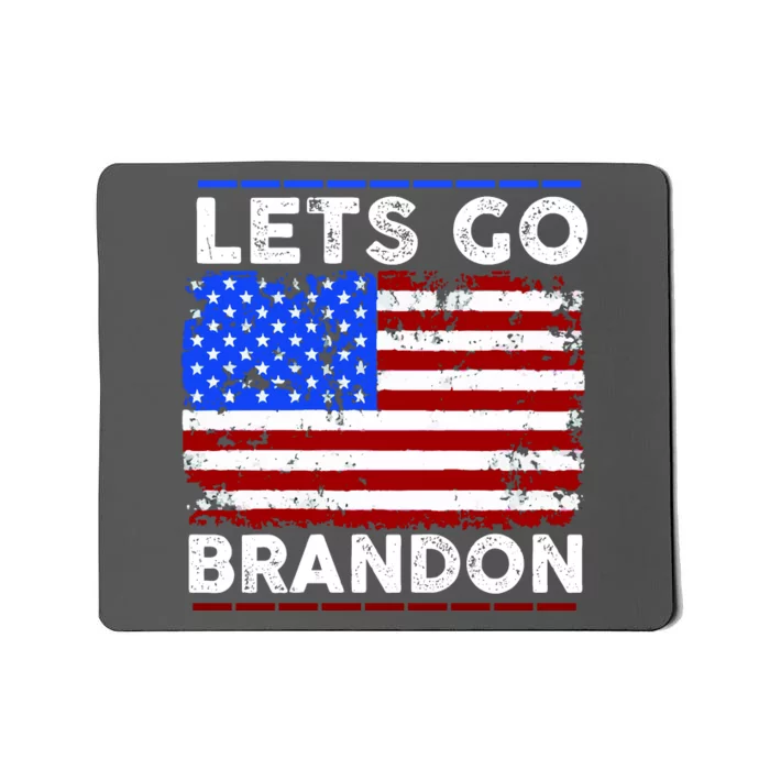 Lets Go Brandon USA Flag LGB United States Mousepad