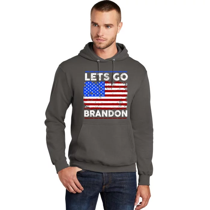 Lets Go Brandon USA Flag LGB United States Tall Hoodie