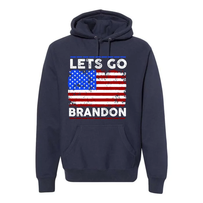 Lets Go Brandon USA Flag LGB United States Premium Hoodie