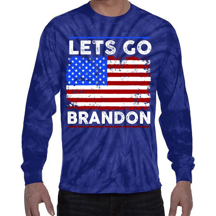 Lets Go Brandon USA Flag LGB United States Tie-Dye Long Sleeve Shirt