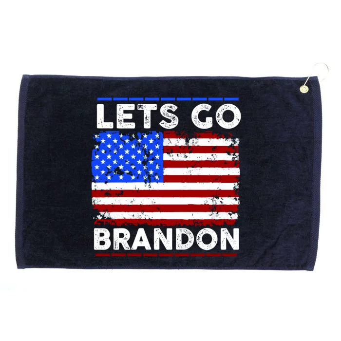 Lets Go Brandon USA Flag LGB United States Grommeted Golf Towel