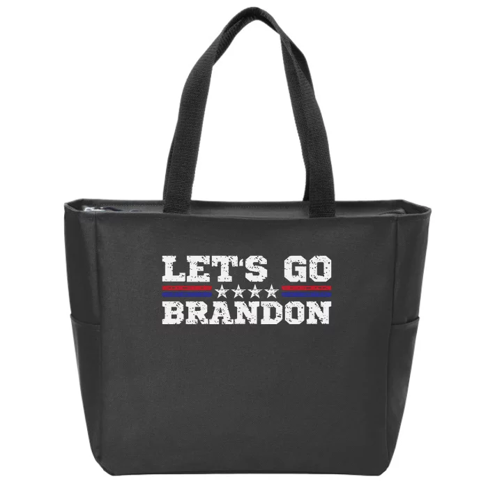 Let's Go Brandon Lets Go Brandon Lets Go Brandon Let's Go Brandon Zip Tote Bag