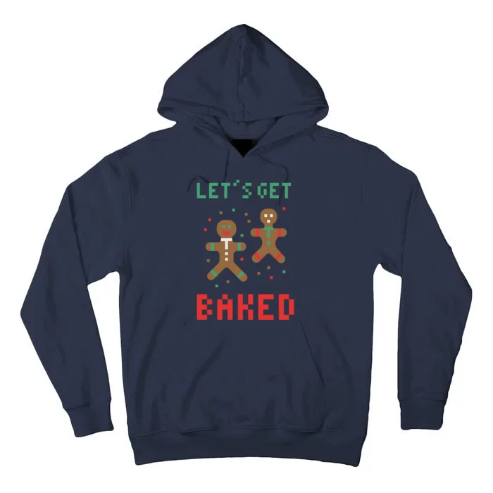 Let's Get Baked Gingerbread Cookie Funny Christmas Tall Hoodie