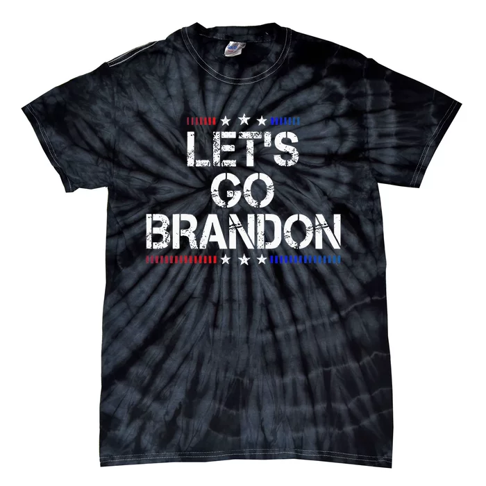 LetS Go Brandon Conservative Us Flag Tie-Dye T-Shirt