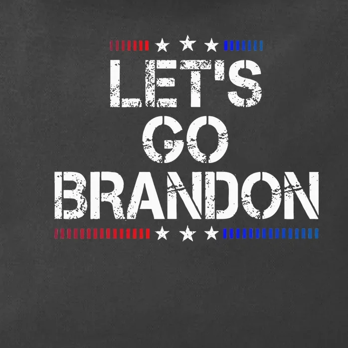 LetS Go Brandon Conservative Us Flag Zip Tote Bag