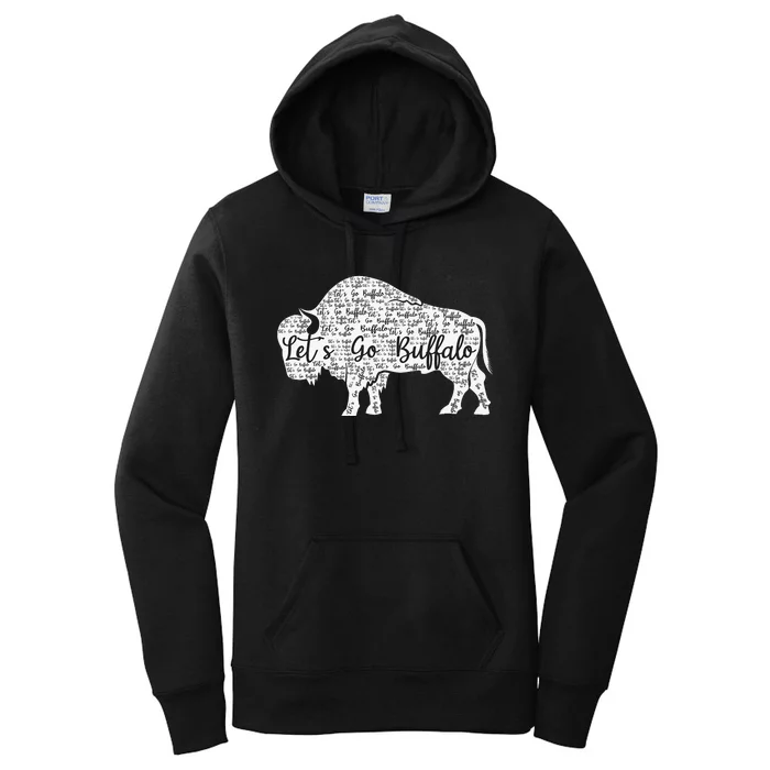 Lets Go Buffalo New York Buffalo Sports Fan Buffalo Women's Pullover Hoodie