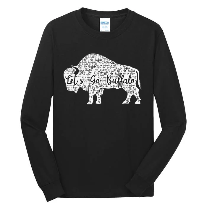 Lets Go Buffalo New York Buffalo Sports Fan Buffalo Tall Long Sleeve T-Shirt