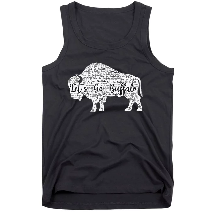 Lets Go Buffalo New York Buffalo Sports Fan Buffalo Tank Top