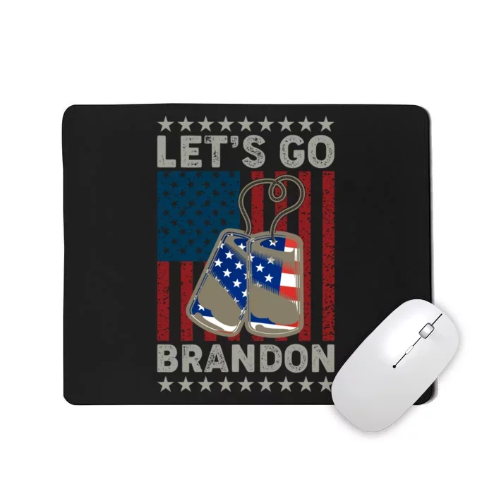 Lets Go Brandon Funny Anti Biden Us Flag Mousepad