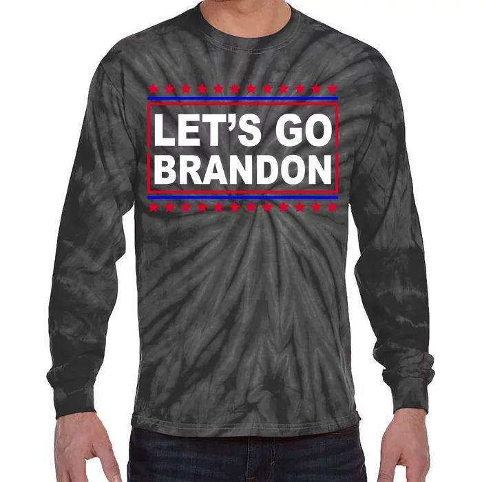 Let's Go Brandon Street Neon Sign Tie-Dye Long Sleeve Shirt