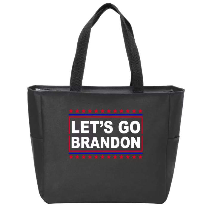 Let's Go Brandon Street Neon Sign Zip Tote Bag