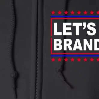 Let's Go Brandon Street Neon Sign Full Zip Hoodie