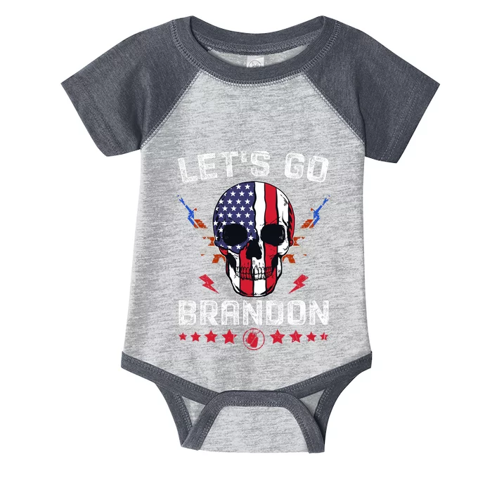 Let's Go Brandon 4th Of July Infant Baby Jersey Bodysuit