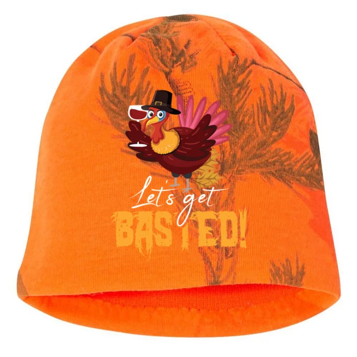 LetS Get Basted Happy Thanksgiving Funny Turkey Day Gift Kati - Camo Knit Beanie