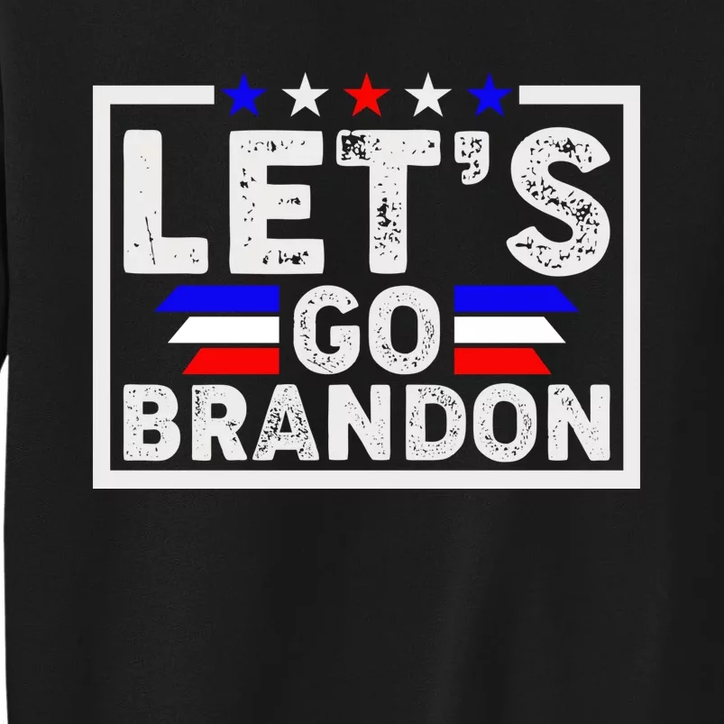 Lets Go Brandon Funny Anti Biden Us Flag Tall Sweatshirt