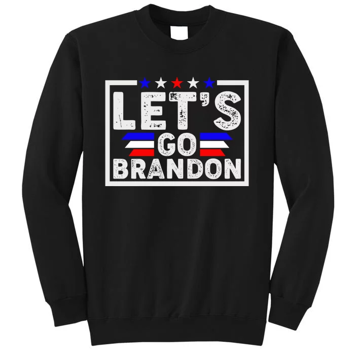 Lets Go Brandon Funny Anti Biden Us Flag Tall Sweatshirt