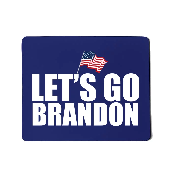 Let's Go Brandon Waving American Flag Mousepad