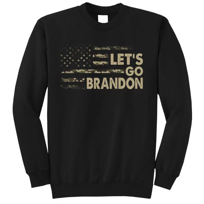 Lets Go Brandon Funny Anti Biden Us Flag Sweatshirt