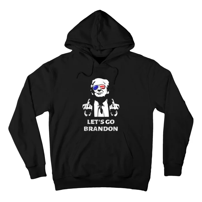 Let's Go Brandon Trump Middle Finger Hoodie