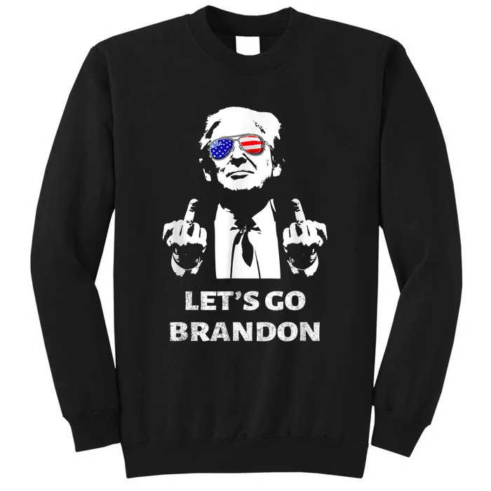 Let's Go Brandon Trump Middle Finger Sweatshirt