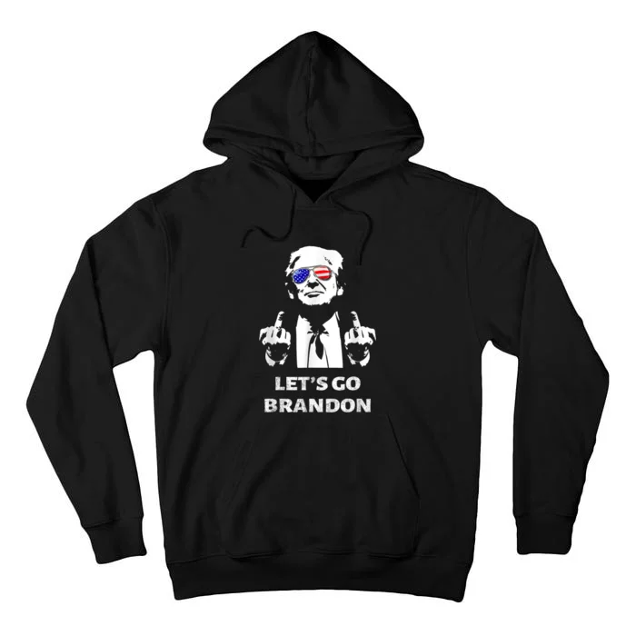 Let's Go Brandon Trump Middle Finger Tall Hoodie