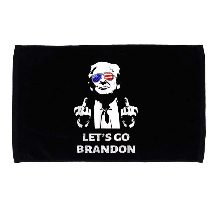 Let's Go Brandon Trump Middle Finger Microfiber Hand Towel