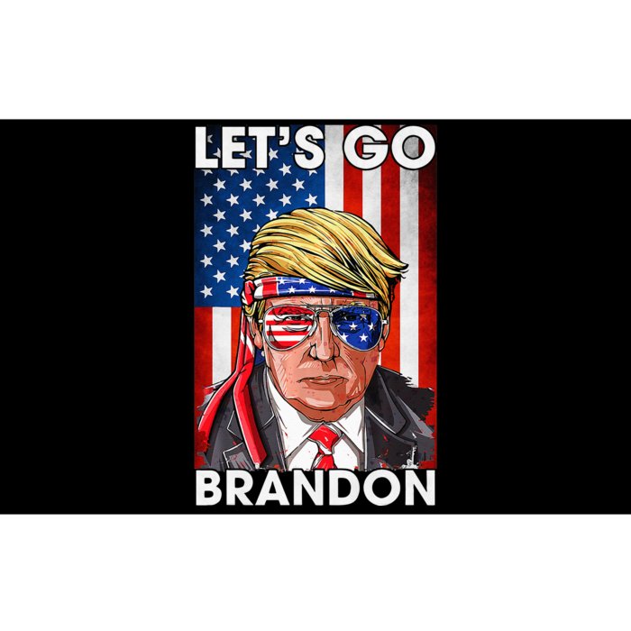 Lets Go Brandon American Flag Trump 4th Of July Patriotic Bumper Sticker