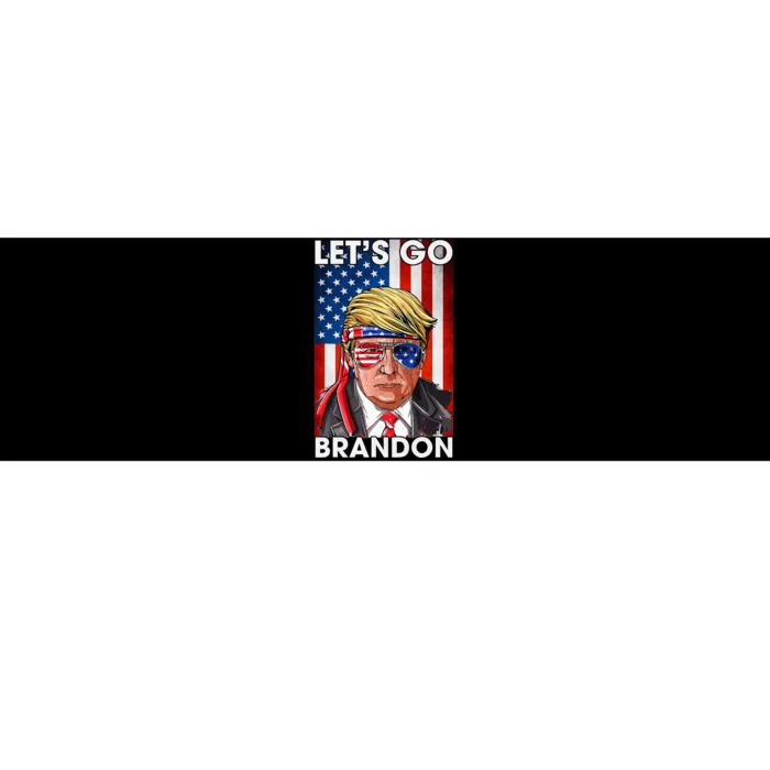 Lets Go Brandon American Flag Trump 4th Of July Patriotic Bumper Sticker